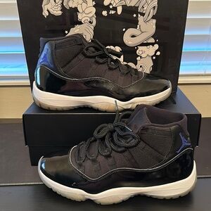 Nike Air Jordan Retro XI 11 SpaceJam Black Concord Sz 11